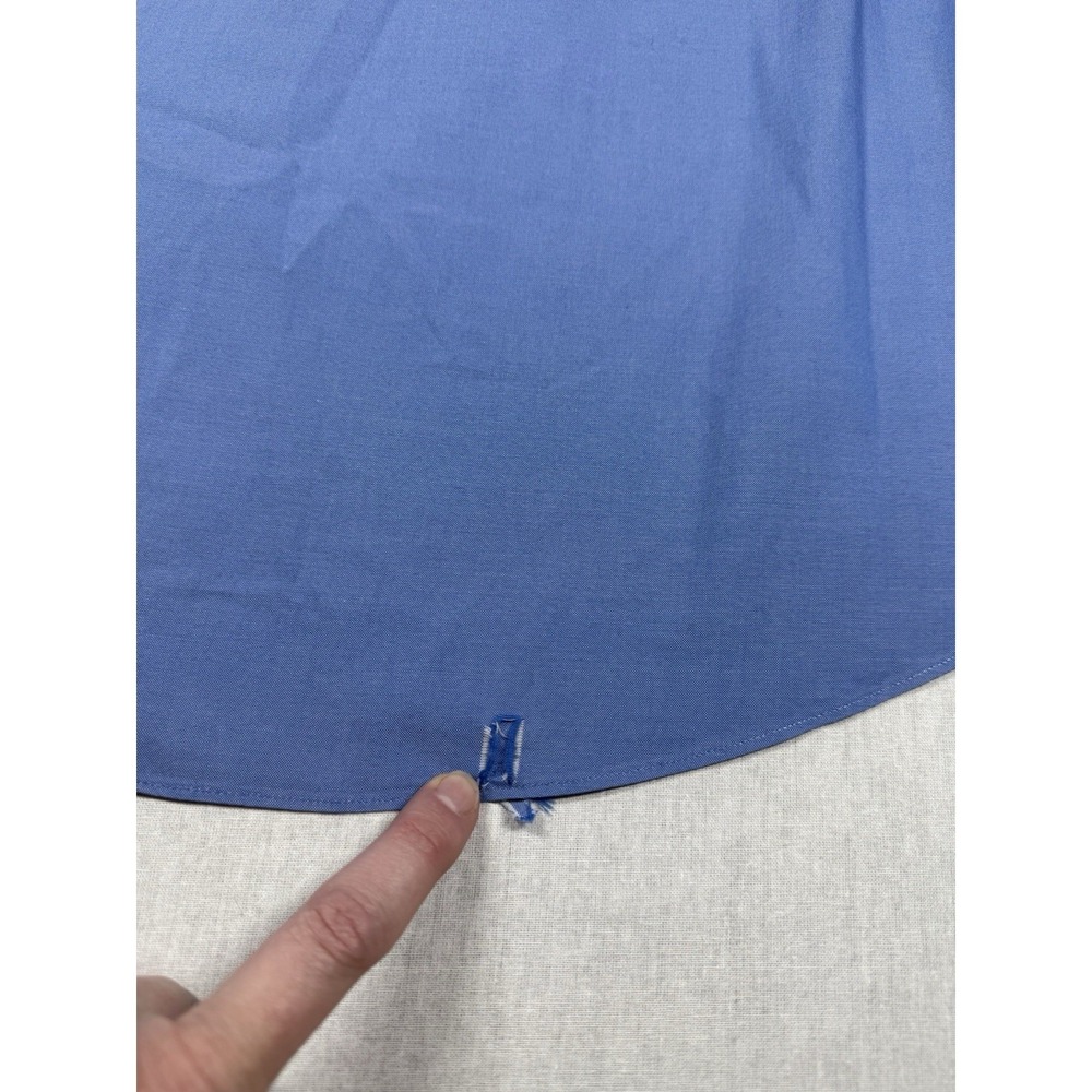 Brooks Brothers 346 Original‎ Polo Shirt Men 17 2/3 L Blue Long Sleeve Preppy - Picture 7 of 12